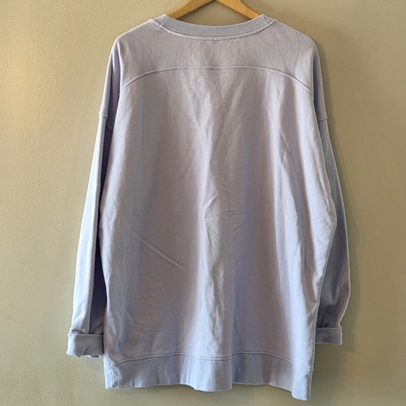 Lululemon Perfectly Oversized Crewneck Women's Light Purple Sweatshirt Size 20 - Picture 14 of 15